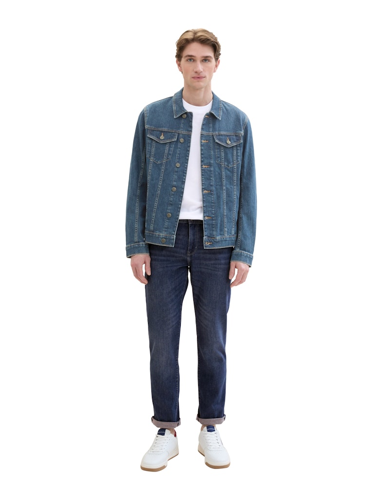 Tom Tailor Herren Jeans Ultra Light Josh Slim Jeans used mid stone