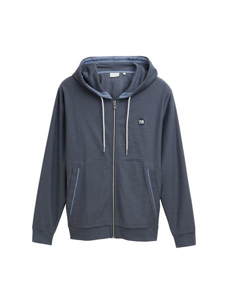 Ultralight Sweatjacke mit Kapuze blueish grey