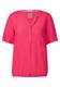 Unifarbene Basic Bluse strawberry red