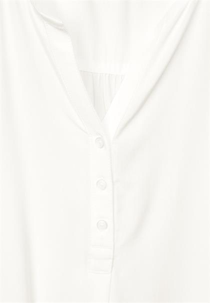 Unifarbene Basic Bluse vanilla white