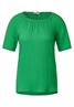 Unifarbene Struktur Bluse fresh green