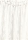 Unifarbene Struktur Bluse vanilla white