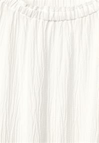 Unifarbene Struktur Bluse vanilla white