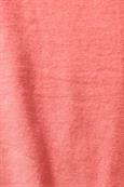 Unifarbenes Jersey-T-Shirt coral red