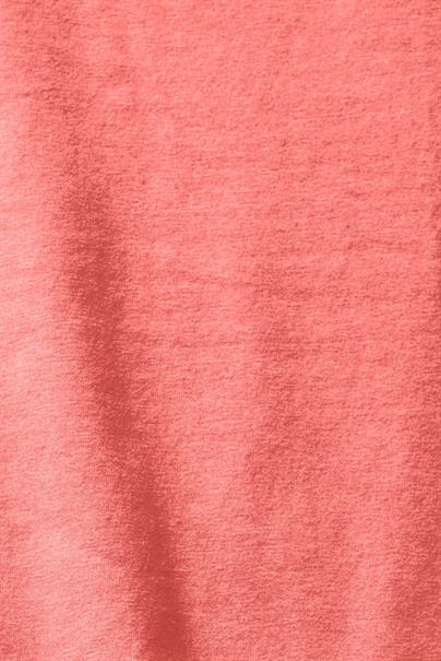 Unifarbenes Jersey-T-Shirt coral red