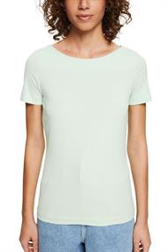 Unifarbenes Jersey-T-Shirt pastel green