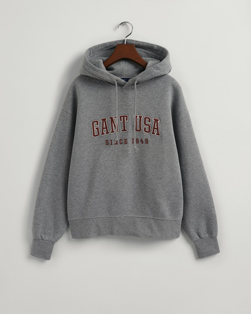 Gant Damen Pullover 4200657 Grey Melange - hoodie