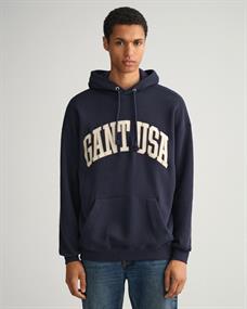 USA Graphic Sweat Hoodie evening blue