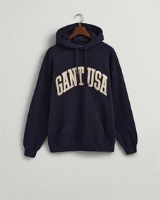 USA Graphic Sweat Hoodie evening blue