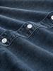 used dark stone blue denim