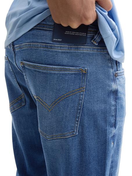 used mid stone blue denim