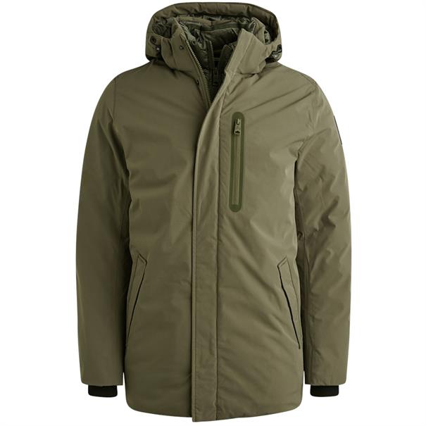 V-DOUBLE COAT dusty olive