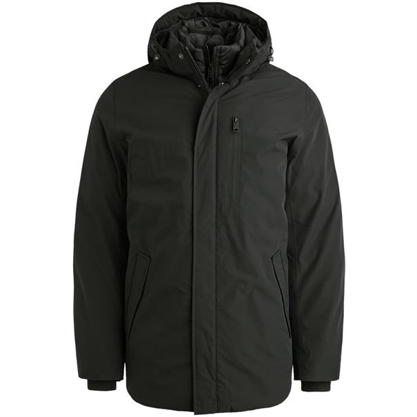V-DOUBLE COAT jet black