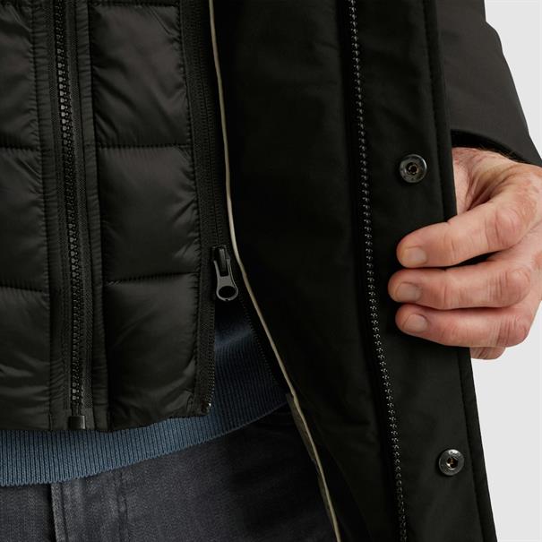 V-DOUBLE COAT jet black