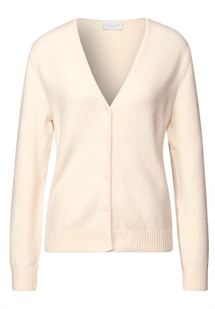 V-Neck Cardigan soft beige