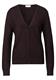 V-Neck Cardigan velvet wine