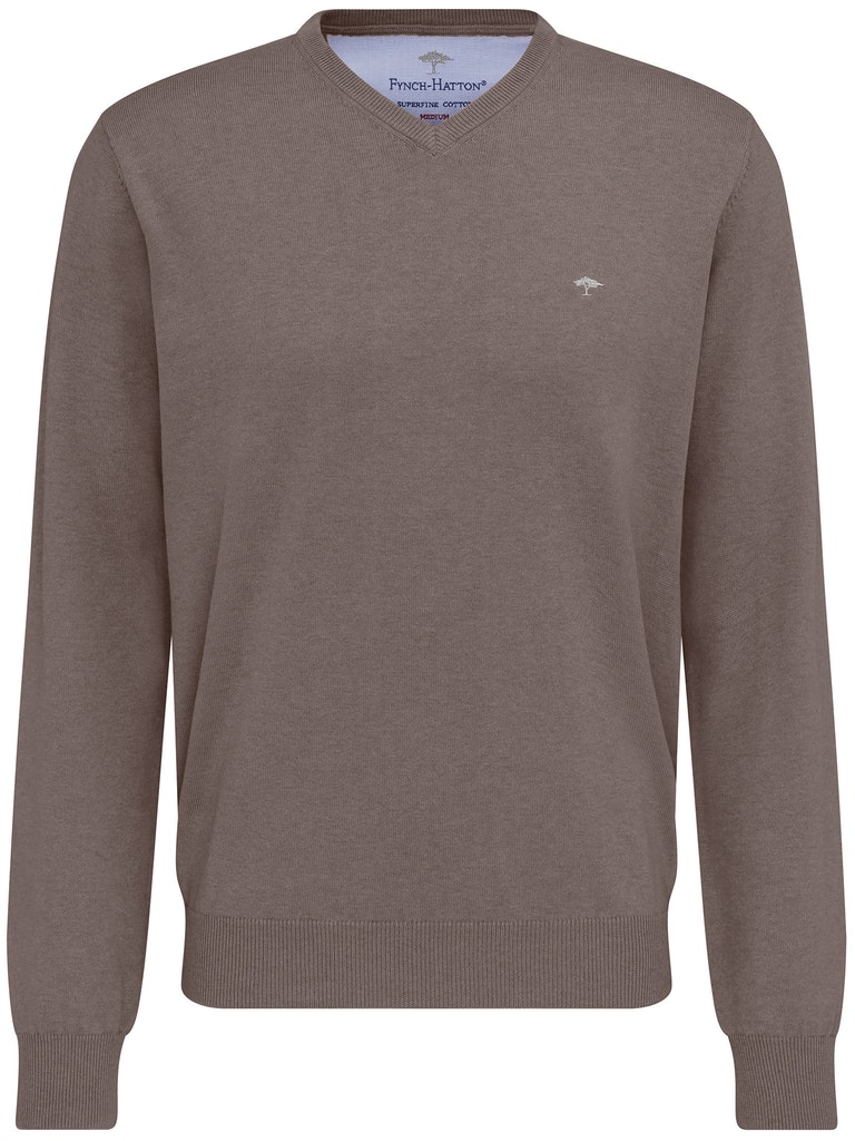 Fynch-hatton Herren Pullover Sfpk211 Earth