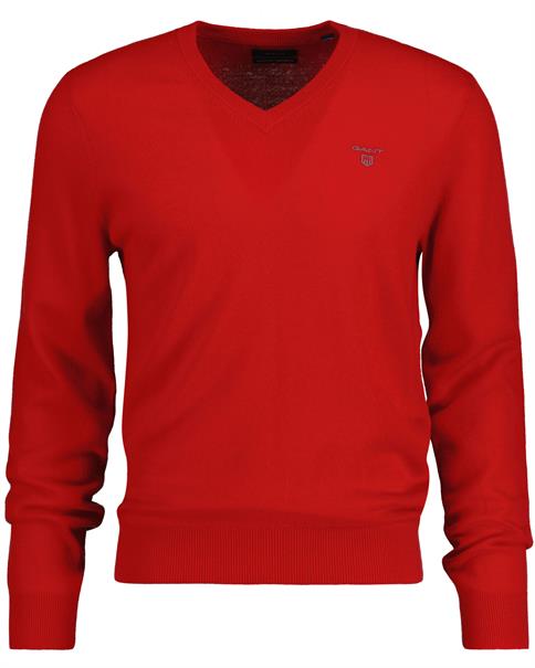 V-Neck Pullover aus Extra Fine Lambswool bright red