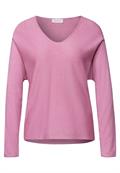 V-Neck Pullover intense rose mel.