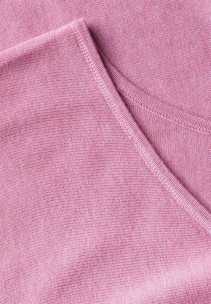 V-Neck Pullover intense rose mel.