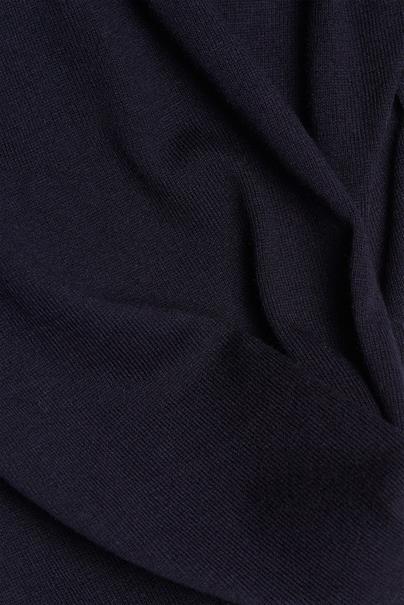 V-Neck-Pullover mit Organic Cotton navy