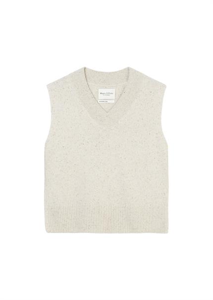 V-Neck-Pullunder chalky stone melange