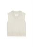 V-Neck-Pullunder chalky stone melange