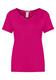 V-Neck Shirt mit Spitze nu pink