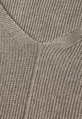 V-Neck Strickpullover toffee cream melange