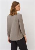 V-Neck Strickpullover toffee cream melange