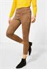 Velours-Hose mit High Waist natural camel