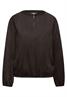 Velours Tunika mit Zipper dark auburn brown