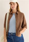 Veloursbluse mocha caramel
