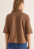 Veloursbluse mocha caramel