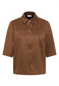 Veloursbluse mocha caramel
