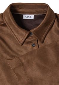Veloursbluse mocha caramel