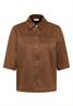 Veloursbluse mocha caramel