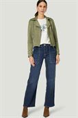 Velourslederjacke pale khaki