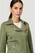 Velourslederjacke pale khaki