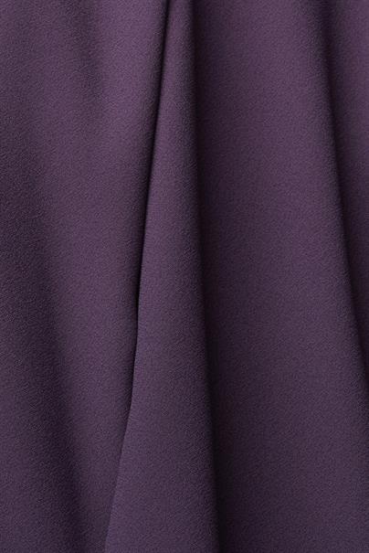 Verkürzte Wide-Leg-Hose dark purple