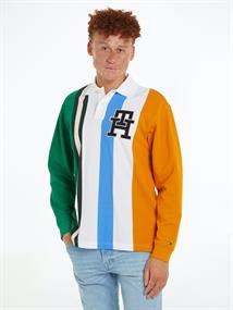 VERTICAL STRIPE AF RUGBY POLO white- multi