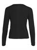 VIABELLA RIB L/S KNIT CARDIGAN black