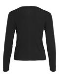 VIABELLA RIB L/S KNIT CARDIGAN black