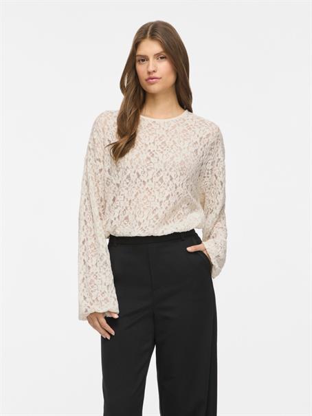 VIALDEIA O-NECK L/S TOP birch