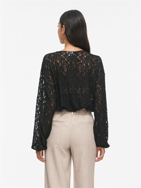 VIALDEIA O-NECK L/S TOP black beauty
