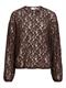 VIALDEIA O-NECK L/S TOP coffee bean
