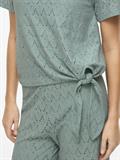 VIAMALINA OPEN O-NECK S/S TOP/VOL/PB blue surf