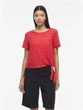 VIAMALINA OPEN O-NECK S/S TOP/VOL/PB hibiscus
