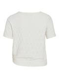 VIAMALINA OPEN O-NECK S/S TOP/VOL/PB snow white