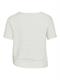 VIAMALINA OPEN O-NECK S/S TOP/VOL/PB snow white